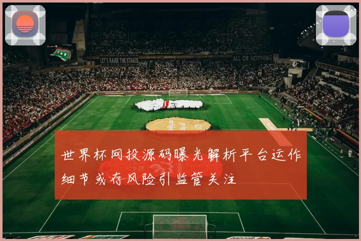 世界杯网投源码曝光解析平台运作细节或存风险引监管关注